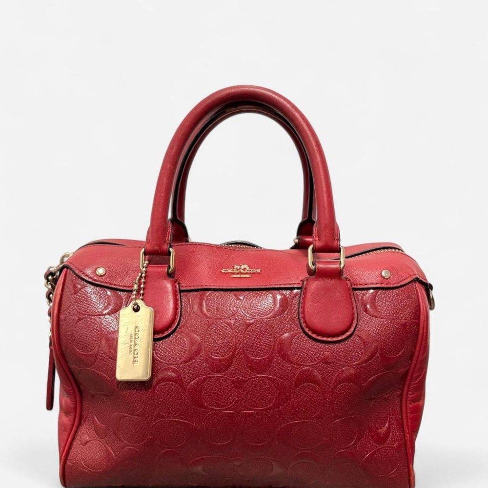 SOLD ‼️‼️‼️ Coach Red Mini Bennett Satchel